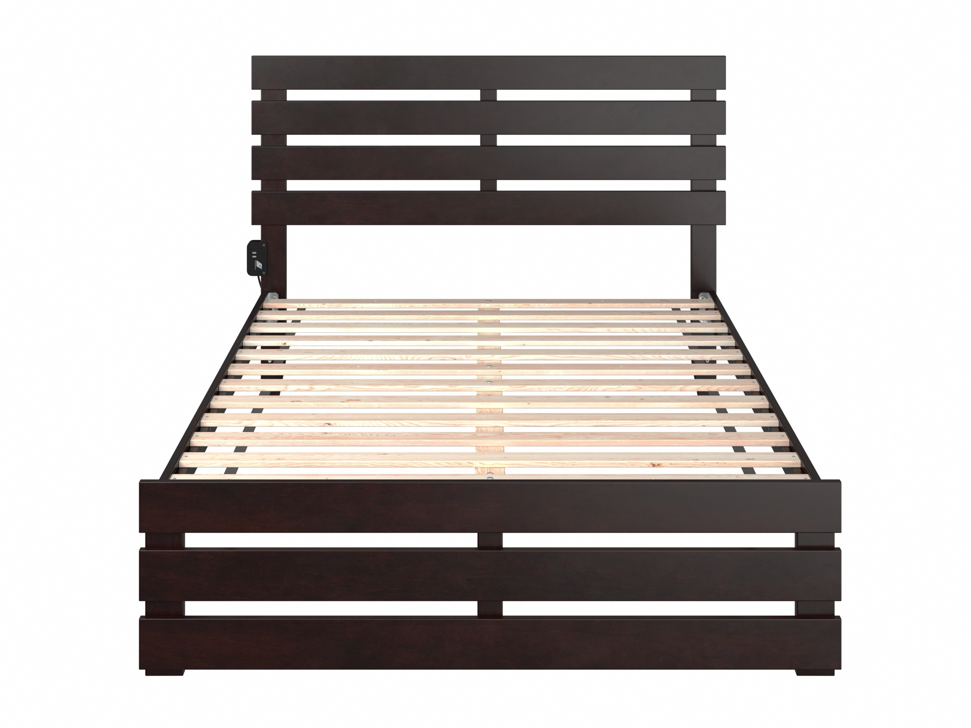 AFI Oxford 14" Full Wood Platform Bed Frame with Headboard and Footboard, Espresso