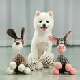 thumbnail image 5 of Squeaky Plush Dog Toys - Adorable Animal Designs with Soft Cotton Filling, Cute Stuffed Dog Chew Toys for Small, Medium Non-Aggressive Chewing Dogs Chewer (Brown Dog), 5 of 9