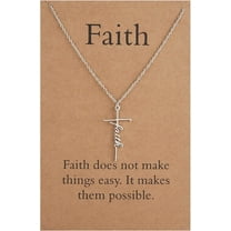 Faith Cross Necklace for Women,Religious Gifts for Women Christian Jewelry Gifts for Women