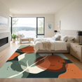 thumbnail image 3 of ODIKA 3'x5' Machine Washable Non-Slip Area Rug, Abstract Sage Green High Traffic Rug, Green, 1170888, 3 of 7