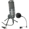Audio-Technica Cardioid Condenser Microphone with Pop Filter AT2020USB+