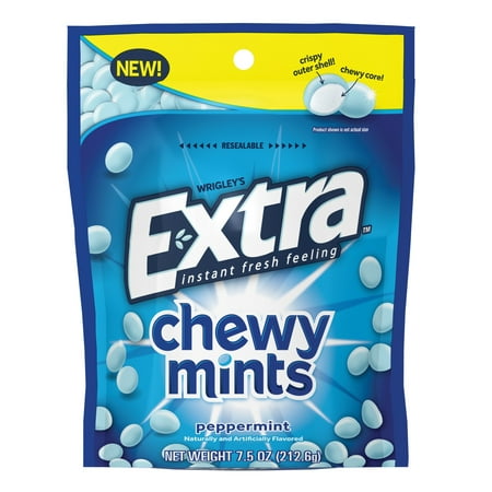 Extra Chewy Mints Peppermint Breath Mints, 7.5 Ounce (Best Natural Breath Mints)