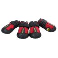 thumbnail image 4 of Paquete de 4 Botas de Lluvia Impermeables jinwen para Perros y Medianos Rojo, 4 of 8