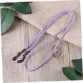 thumbnail image 3 of SLGHLSAHG 8 Pcs leather lanyard face mask black adjustable eyeglasses leather eyeglass chain leather glasses strap Eyeglass Holder Strap glasses cord neck strap Glasses frame glasses chain A10797, 3 of 8