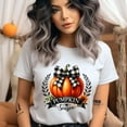 thumbnail image 2 of Pumpkin Season Shirt | Fall Pumpkin Bow Graphic Tee | Autumn Harvest T-Shirt, Light Pink, Size XL, 2 of 6
