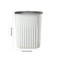thumbnail image 7 of Outoloxit Slim Space-Saving Lidless Trash Can with Press Ring for Easy Use in Kitchen, Bathroom, Bedroom, and Office, 12x10.4x9.9 Inch Plastic Garbage Bin, 7 of 7