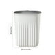 thumbnail image 3 of Cubo de basura de plástico con aro de presión | Diseño delgado sin tapa para baño y dormitorio | Cubo de basura pequeño que ahorra espacio para cocina, oficina y coche, 3 of 7