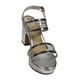 thumbnail image 1 of SANDALIA DE VESTIR LEON MUJER PLATA SINTETICO 3761 LEON 3761p, 1 of 4