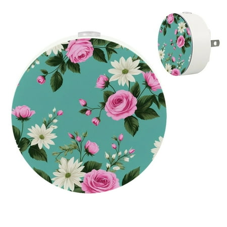 

YZUOUZY Night Light Small Lamp Bedroom Lamps Set of 2 Classic Vintage Flower