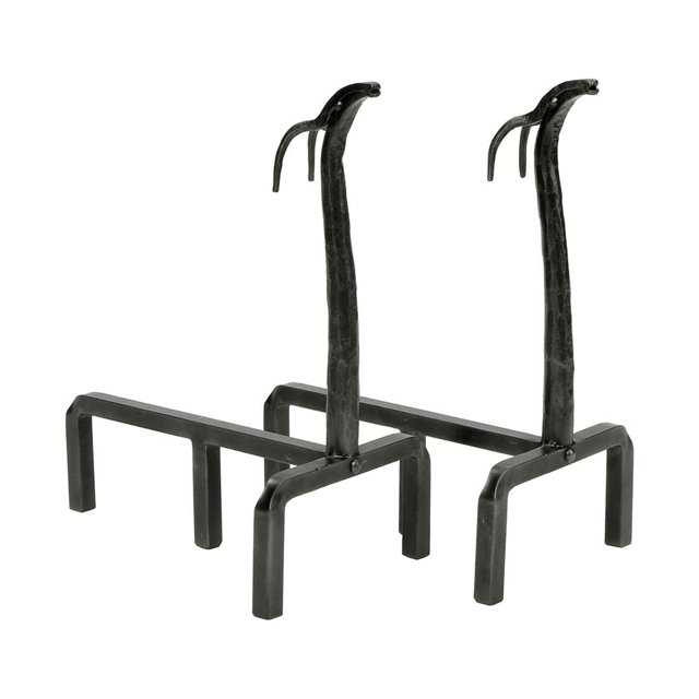 Minuteman International Cheminée en Fer Forgé de Cerf Andirons (2 Pack)