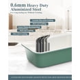 thumbnail image 5 of 30-Piece Ceramic Nonstick Baking Pans Set, Green Stackable Bakeware with Oven Safe Up to 550F, 5 of 8