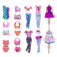 thumbnail image 2 of Conjunto de ropa de muñeca FLhrweasw 32 Uds. falda de muñeca de poliéster pantalones Mini, 2 of 9