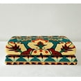 thumbnail image 3 of Vintage Blanket Floral Throw Blanket for Bed, Persian Medallion Fleece Blanket 40x50 Size, Bohemian Paisley Sherpa Blanket Tribal Mandala Fuzzy Blanket Microfiber Soft, 3 of 5