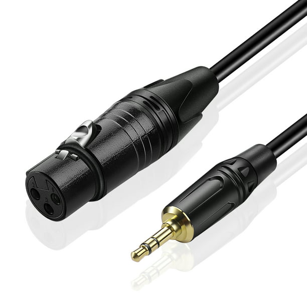 Arreglo Marcha mala Puerto 3.5mm (1/8 inch) to XLR Cable (10FT) Male to Female TRS Stereo Headphone  AUX Audio Jack Plug Converter Wire Cord for Laptop, Tablet, Audio Equipment  - Walmart.com