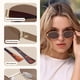 thumbnail image 4 of Livho 2025 Gafas de sol ovaladas de moda - Elegantes tonos polarizados para todos los días - Marcos de metal retro, 4 of 5