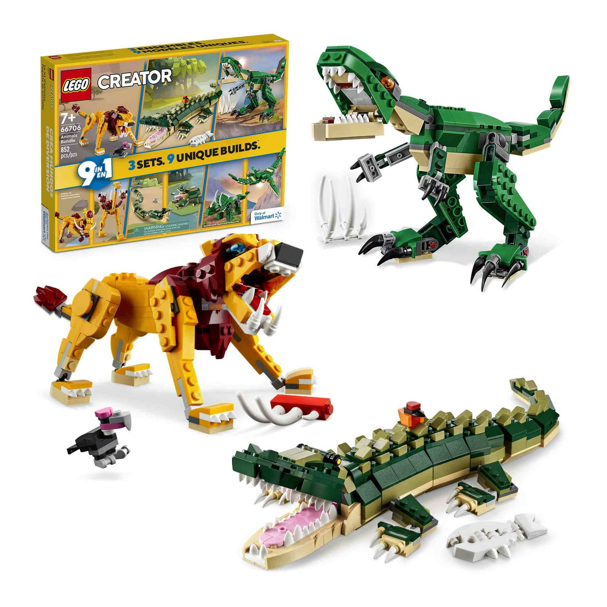 LEGO Creator Animals Bundle Walmart Exclusive includes 3 different 3in1 builds 66706