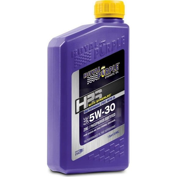 Royal Purple 32530 HPS 5W-30 High Performance Street Synthetic Motor Oil with Synerlec - 12 Quart