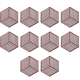 thumbnail image 1 of Kit de posavasos geométricos creativos, para posavasos, posavasos para jarrones, absorbentes y resistentes a la suciedad, 1 of 5