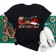 thumbnail image 3 of Ropa Kawaii de Feliz Navidad para mujer, camisa con estampado de patas de perro, camisetas negras de manga corta para mujer, camiseta de Navidad para mujer 2023, 3 of 5