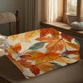 thumbnail image 5 of Davulos Quilt Set Queen Size Maple Leaf Bedspreads Soft Microfiber Lightweight Bedding Coverlet for All Season with 1 Quilt 2 Pillow Shams, 5 of 8