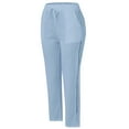 thumbnail image 2 of Liacowi Women Juniors Capris Pants Lace Hollow Out Drawstring Elastic Waist Loose Trousers Summer Casual Sweatpants Straight Bottoms, 2 of 4