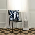 thumbnail image 2 of Rizzy Home Ivory/DARK Blue 20"X20" Abstract Appliqued Poly Filled Throw Pillow, 2 of 5