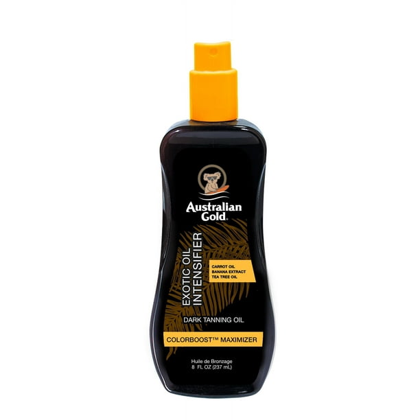 Aceite bronceador Australian Gold Dark Exotic con extracto de zanahoria 240 ml
