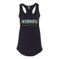 thumbnail image 2 of Wild Bobby Godfidence- Knowing I Can't But He Can Blue and Brown Cheetah Print Inspirational/Christian Women Racerback Tank Top, Black, Small, 2 of 6