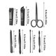 thumbnail image 3 of Nail Clipper Set, Manicure Tool 7 PCS Set, Stainless Steel Professional Pedicure Set (Black), 3 of 4