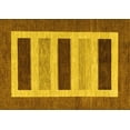 thumbnail image 1 of Ahgly Company Machine Washable Indoor Rectangle Abstract Yellow Contemporary Area Rugs, 8' x 12', 1 of 4