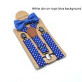 thumbnail image 2 of Cute Kids Boys Suspender+Bow Tie Set, Dot Printed 3-Clip Strap+Bow Tie Clothes Accessories, 2 of 2