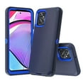 thumbnail image 1 of Aggxpf Motorola Moto G Power 5G 2023 Phone Case, 3 in 1 Protective Cell Cases, Full Body Rugged Shockproof Phone Cover（Dark Blue）, 1 of 5