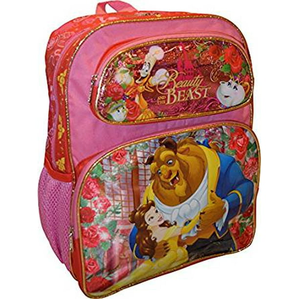 Disney Medium Backpack Beauty and the Beast Red 14 School Bag