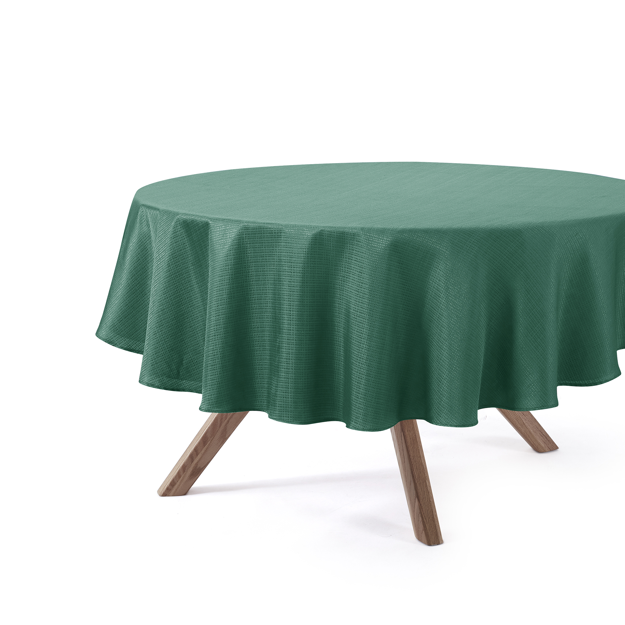 Holiday Time Christmas Forest Pine Tablecloth, Festive Xmas Décor 70" Round