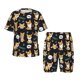 thumbnail image 1 of Balery Cute Dogs Corgi Conjunto de Pijama Infantil de Manga Corta con Estampado – Ropa de Dormir de Algodón Suave-Medium, 1 of 6
