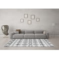 thumbnail image 3 of Ahgly Company Indoor Square Abstract Gray Modern Area Rugs, 4' Square, 3 of 4