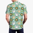thumbnail image 5 of Vsdgher Chicken Laying Eggs Print Men's Short Sleeve Stretch Polo Shirt, Moisture-Wicking Performance Polo Shirt, 5 of 8