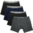 thumbnail image 2 of Falari Men's 4-Pack Boxer Briefs Bamboo Rayon Ultra Soft Lightweight Breathable, 2 of 6