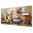 thumbnail image 2 of Designart "Cubism Culinary Pottery Abstract Elegance" Food & Beverage Metal Wall Décor Set, 2 of 5