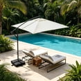 thumbnail image 3 of Parasol Rectangulaire de Remplacement pour Patio avec Protection pour Jardin, Cour, Marché, 3 of 4