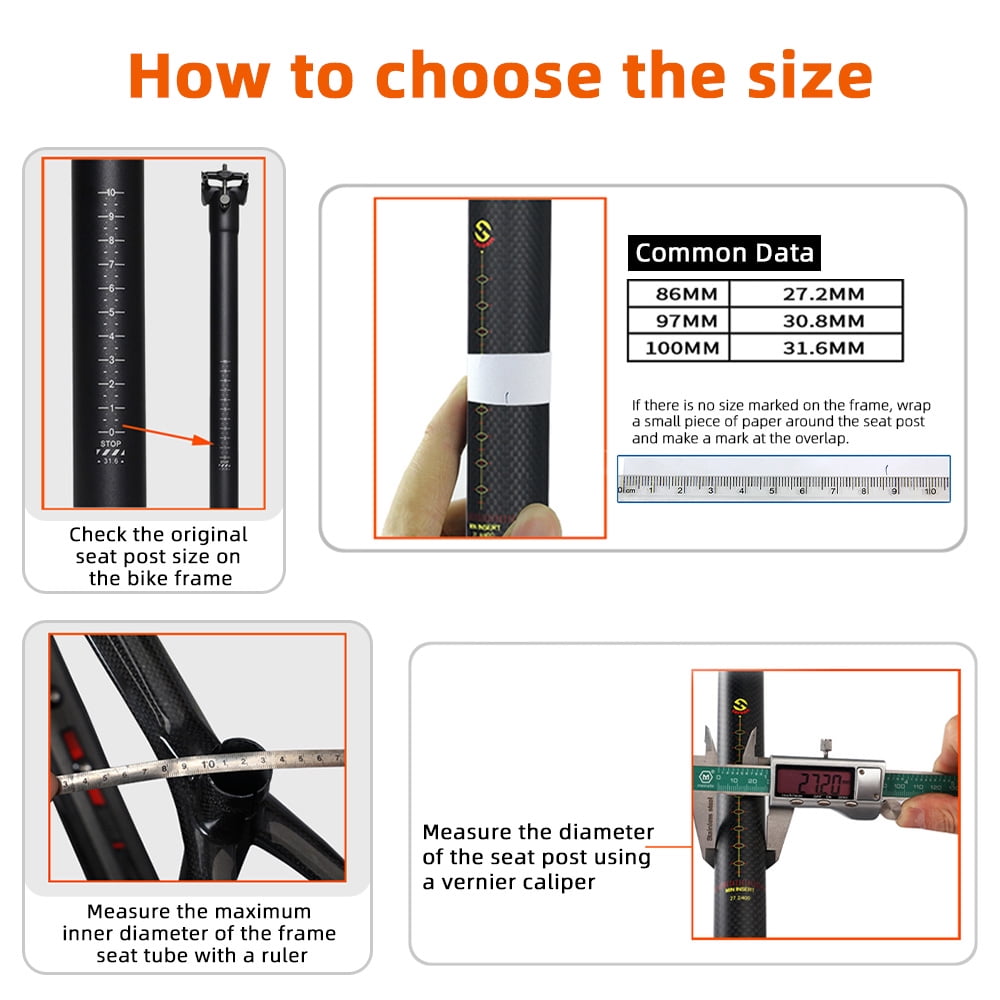Seatpost Diameter How To Measure Seat Tube Road Bike Frame Size