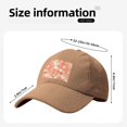 thumbnail image 2 of Baseball Cap Bent Eaves Design 6 Piece Cap Body Breathable Not Hot Plastic Cap Drag For Daily Travel Vacation Snake Skin Print Style Coral_3 Khaki, 2 of 8