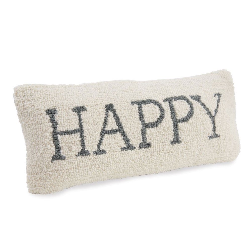 Mud Pie Easter Spring Home Decor Happy Woven Wool Hook Pillow Walmart