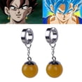 thumbnail image 2 of Pendientes de Potara de Dragon Ball Z para hombre y mujer, aretes de Anime, Vegetto, Son Goku, Zamasu, Super Saiyan Fit, Clip para la oreja, joyería, 1 par, 2 of 5