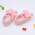 thumbnail image 5 of Baby Girls Ballet Dress Shoes - Mary Jane Soft Sole Bowknot Toddler Moccasins, 5 of 9