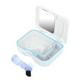 thumbnail image 1 of Denture Storage Case, Mirror Denture Box With Cleaning Brush For False Teeth For Daily Use, 1 of 8