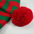 thumbnail image 3 of Mikilon Men and Women Xmas Knitted ‌Hats Comfortable Warm Red and White Striped Hat Winter Festival Pom-Pom Hats, 3 of 3