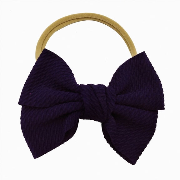 dmqupv Baby Girl Bow Headbands Baby Girls Bows Headbands Hairbands Bow Hair Accessories for Newborns Infants Toddlers and Kids Navy,One Size