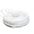 thumbnail image 2 of NEW 50 FT FOOT TELEPHONE PHONE EXTENSION CORD CABLE LINE WIRE WHITE RJ11 MODULAR, 2 of 3