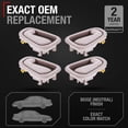 thumbnail image 2 of Interior Front/Rear Driver & Passenger Door Handle 4-Piece Set - Compatible with 1998-2002 Toyota Corolla, 98-02 Chevrolet Prizm - Beige - OEM 79500, 80890, 69206-02050-E0, 79501, 80889, 6920502050E0, 2 of 5